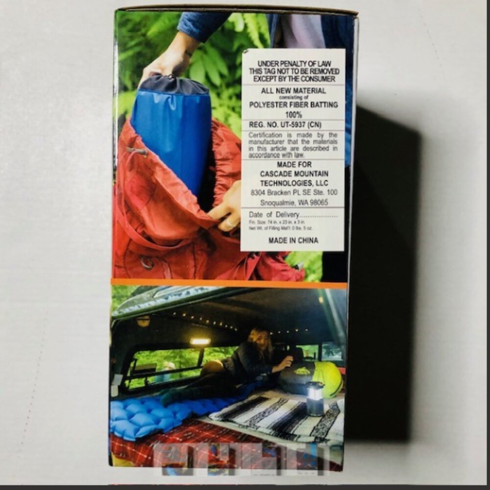 Cascade Mountain Tech Insulated Sleeping Pad With Pillow - Picture 3 of 6